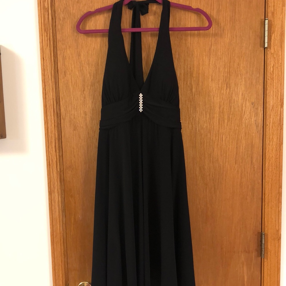 Cute little black dress with rhinestones